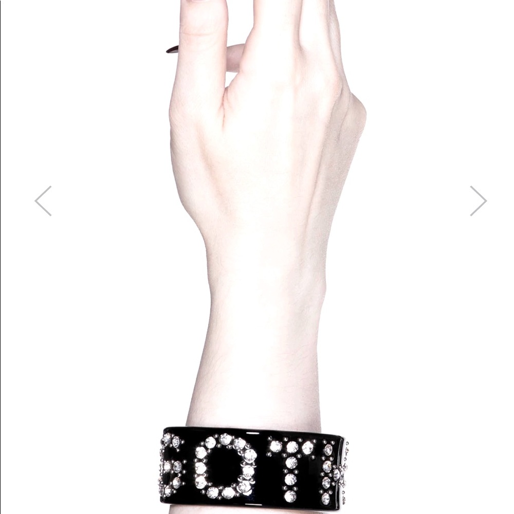 SOLD OUT!!! Goth cuff bracelet. It has moon gemstones too on the inner wrist.